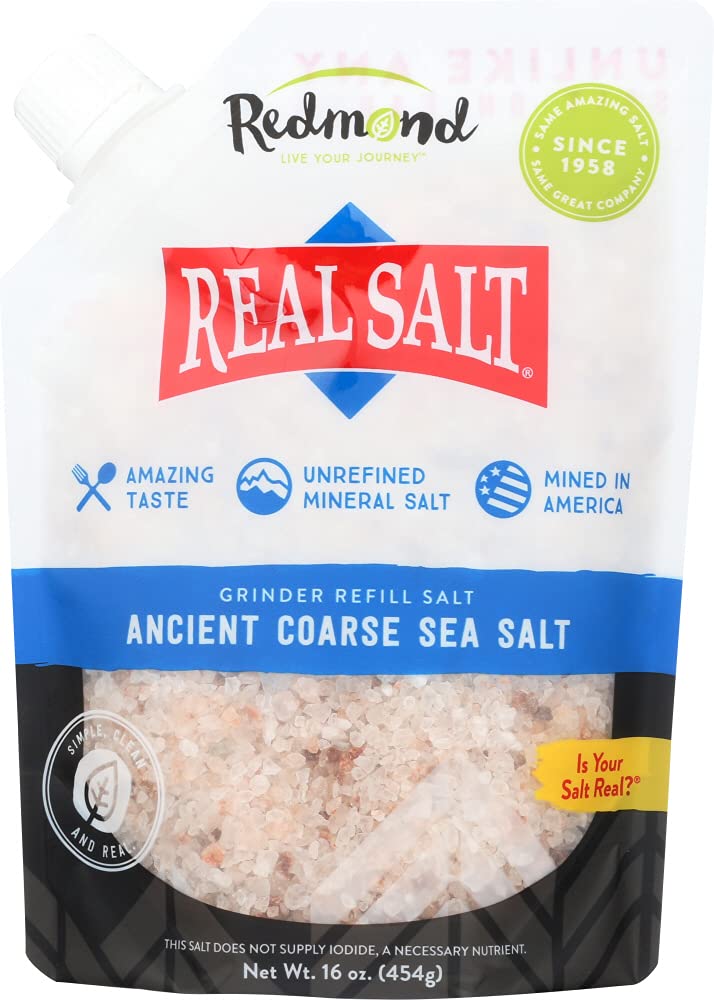 Redmond Real Sea Salt, Gluten-Free, 16 oz Pouch